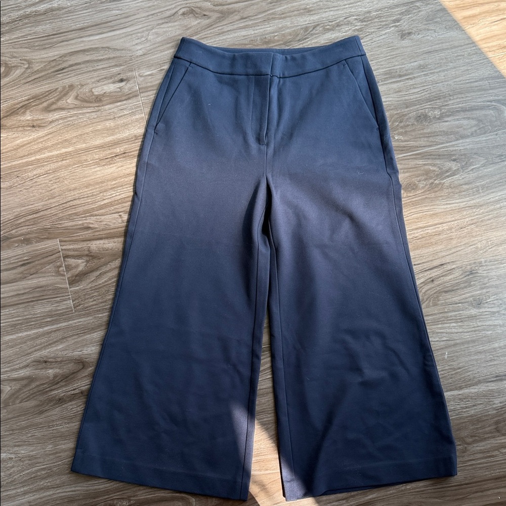 Boden Wide-Leg Navy Pants